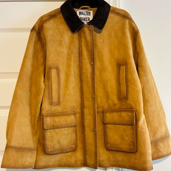 WALTER BAKER BRADLEY SUEDE BARN JACKET CIDER SZ Large - Picture 5 of 6